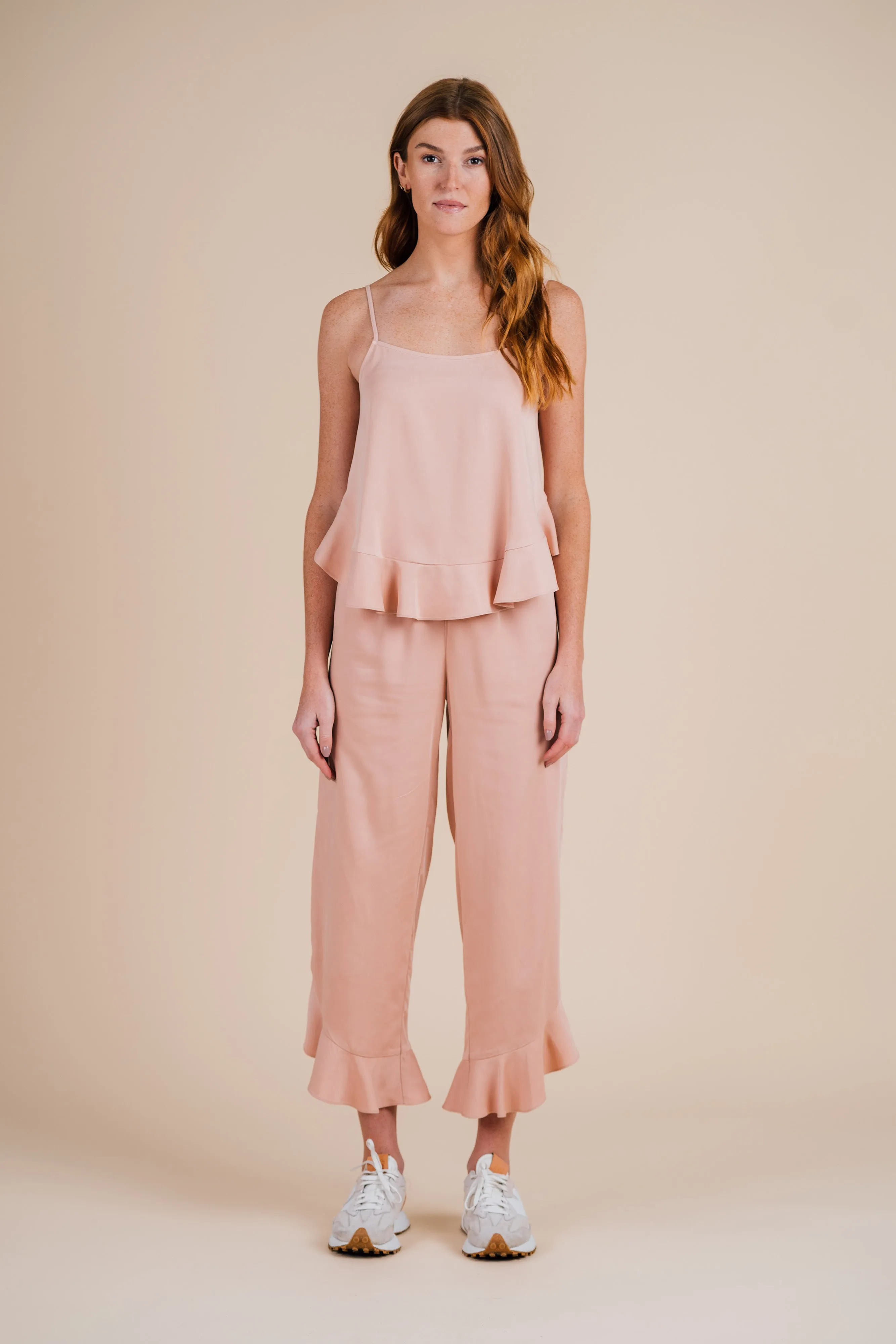 Cami Ruffle Pant Set - Dusty Sunrise