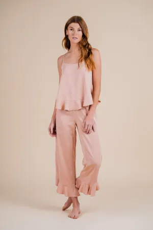 Cami Ruffle Pant Set - Dusty Sunrise