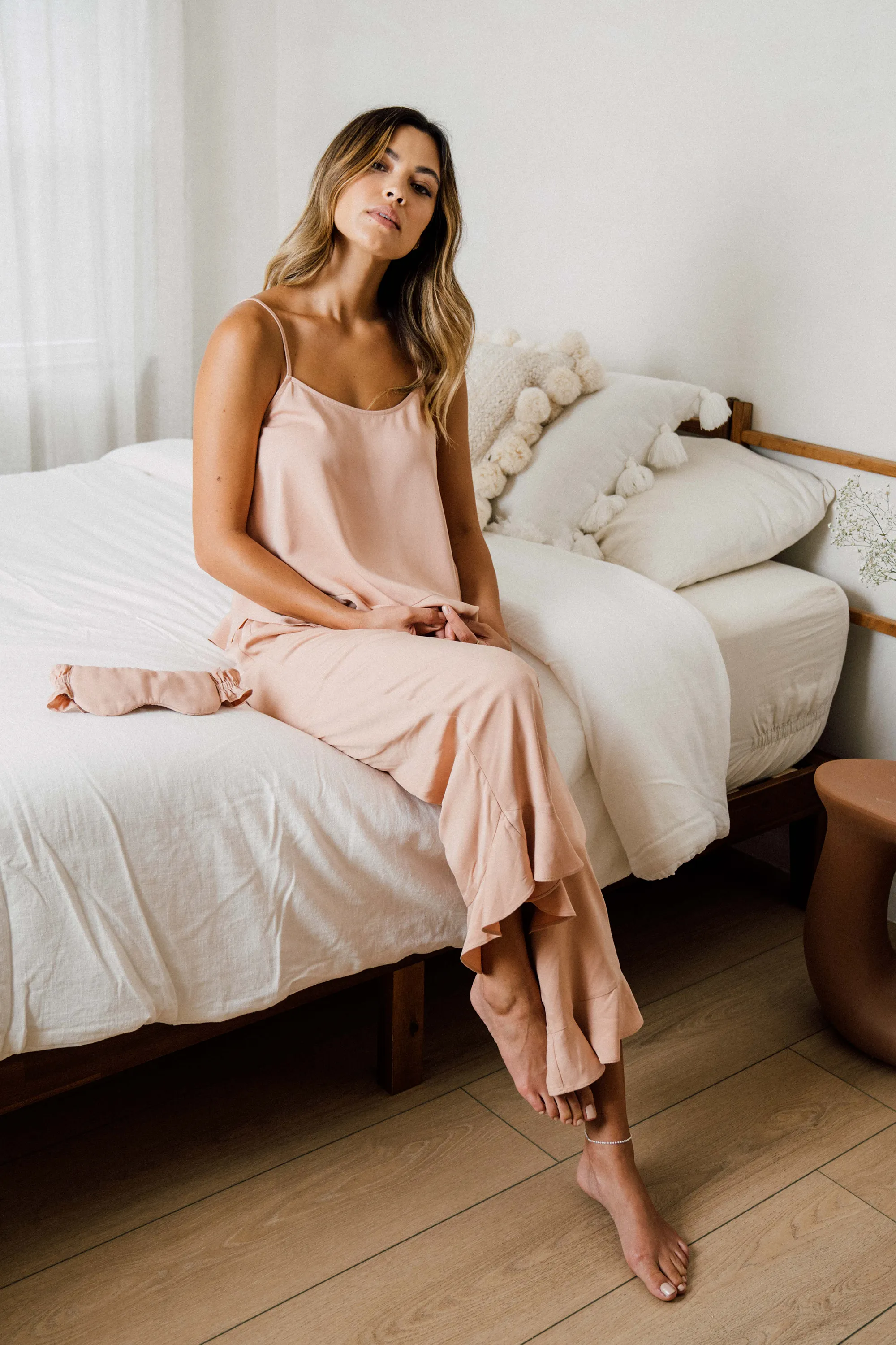 Cami Ruffle Pant Set - Dusty Sunrise