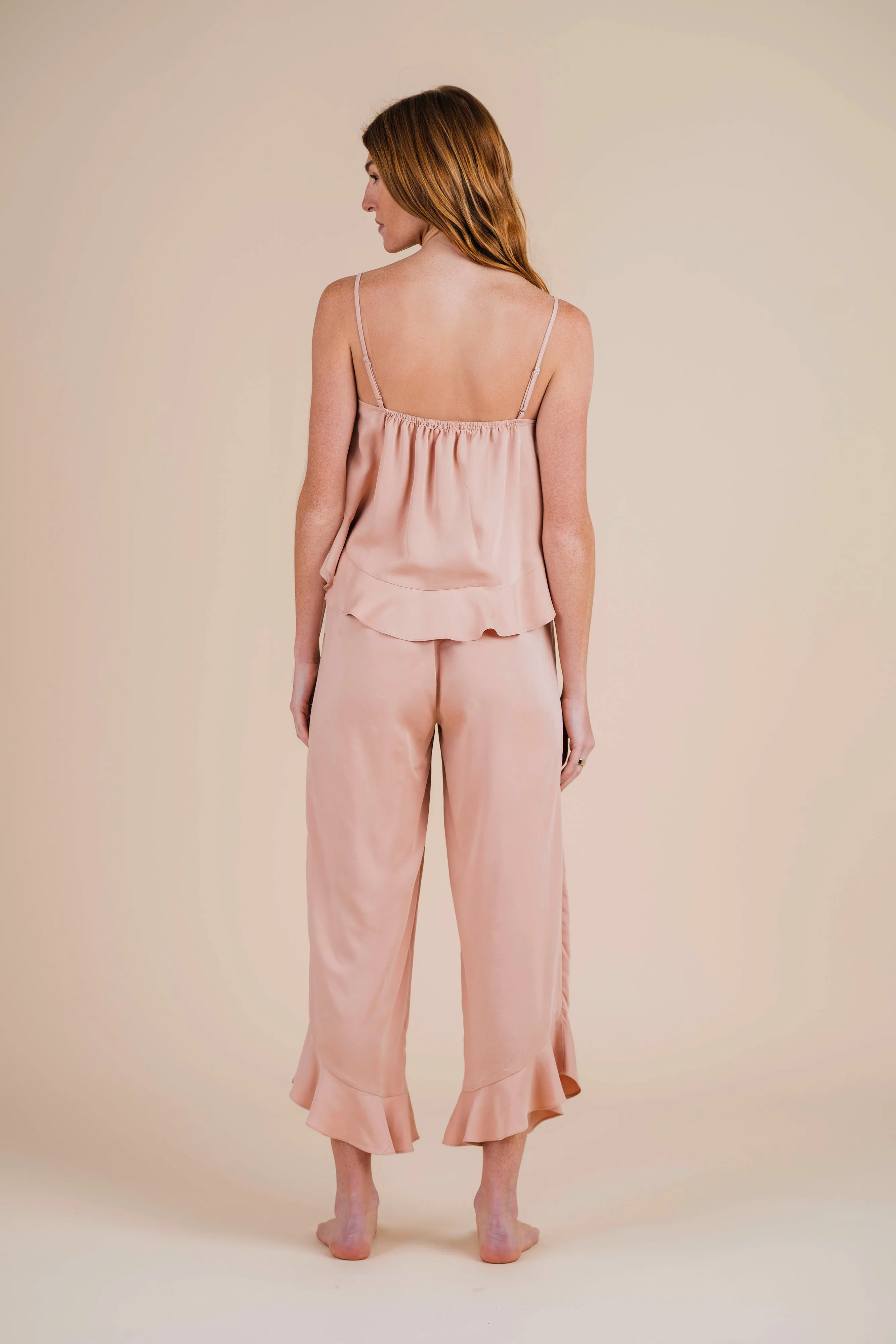 Cami Ruffle Pant Set - Dusty Sunrise