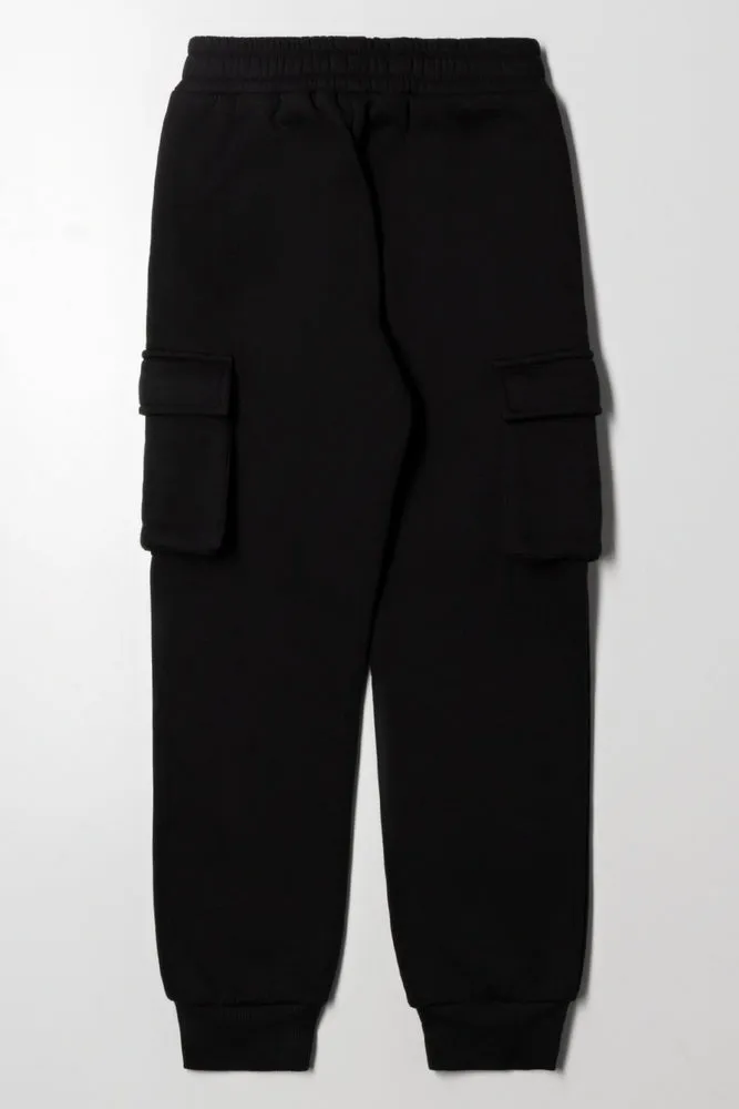 Cargo Trackpants Black