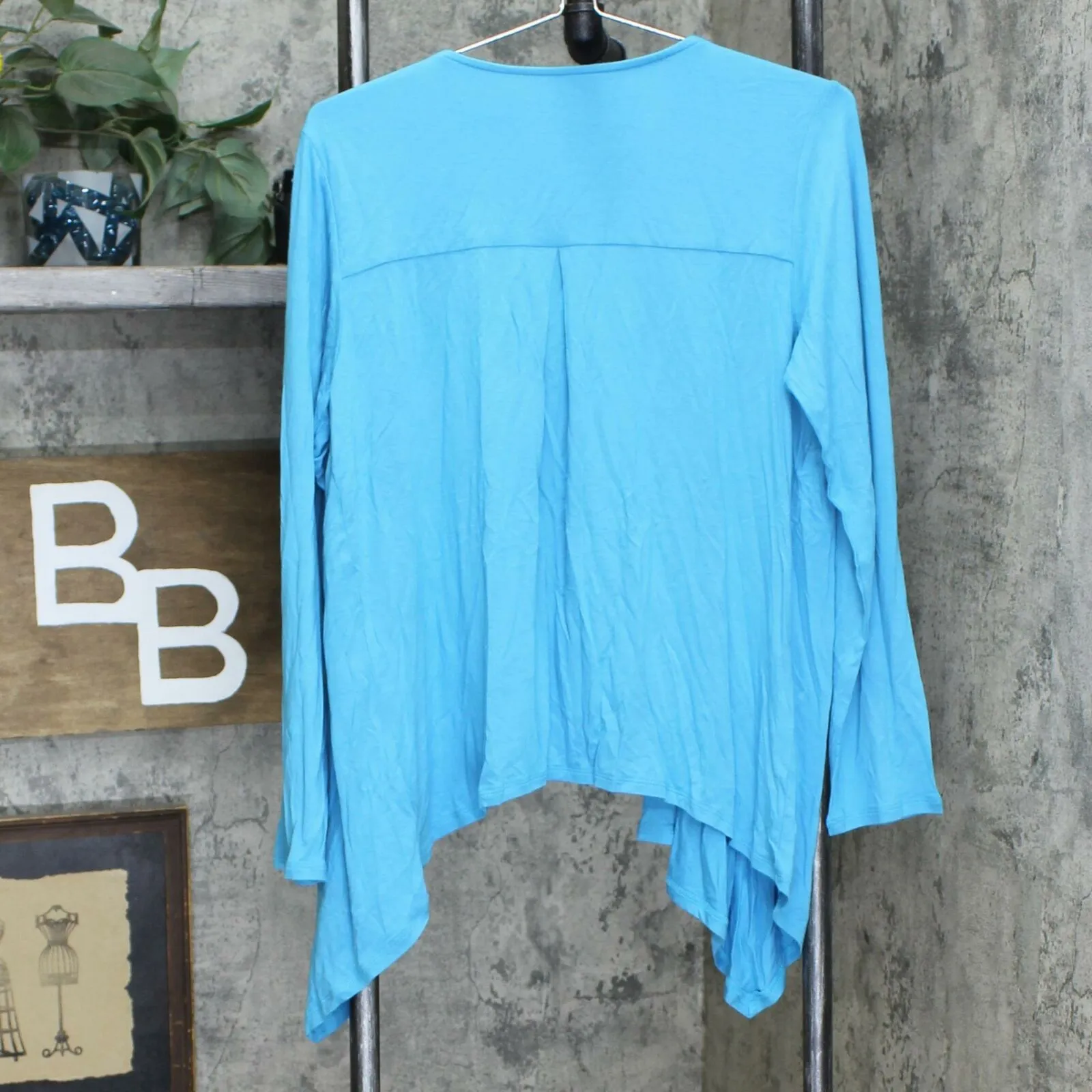 Carole Hochman Petite Heavenly Soft Lounge Sleepwear Cardigan Turquoise PM