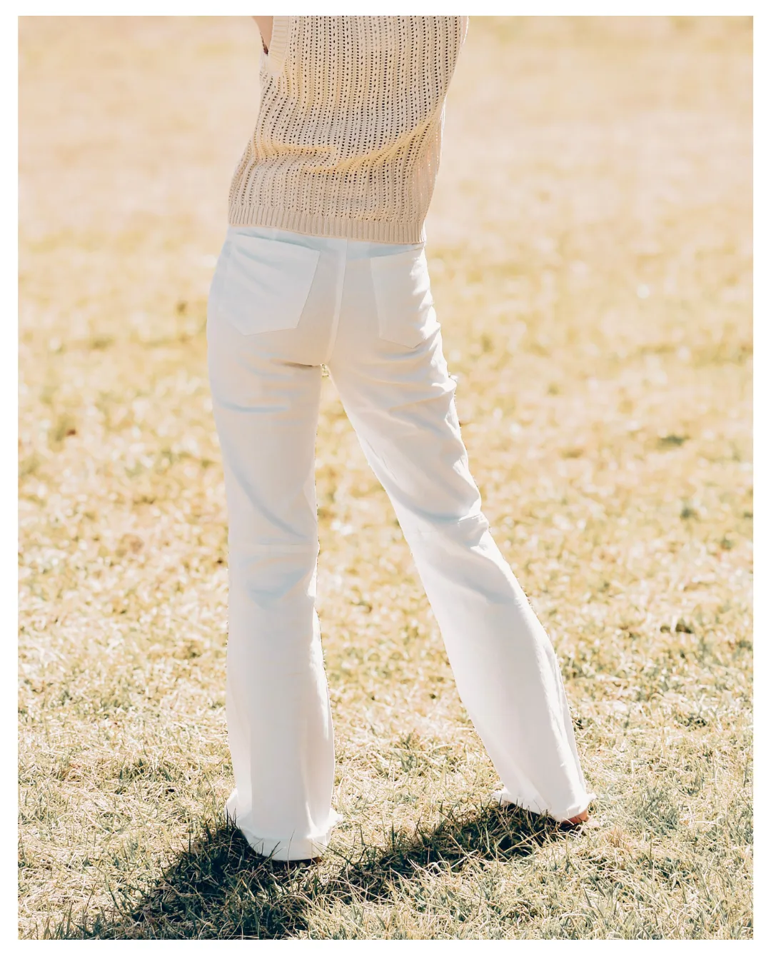 Catching Feelings White Pants