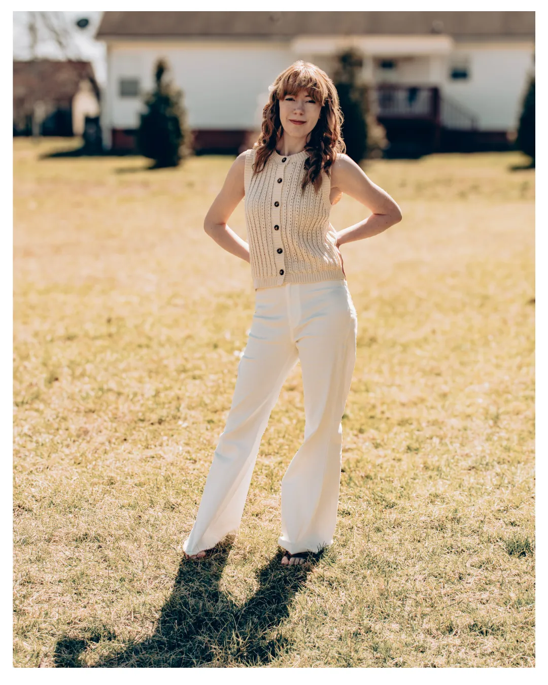 Catching Feelings White Pants