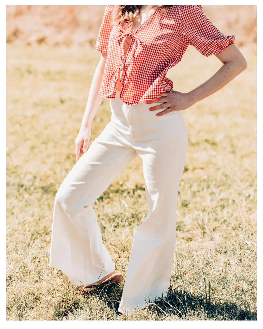 Catching Feelings White Pants