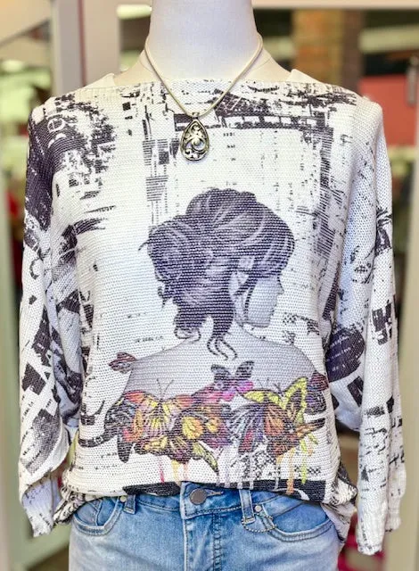 CentoUno O/S Lady &Butterflies