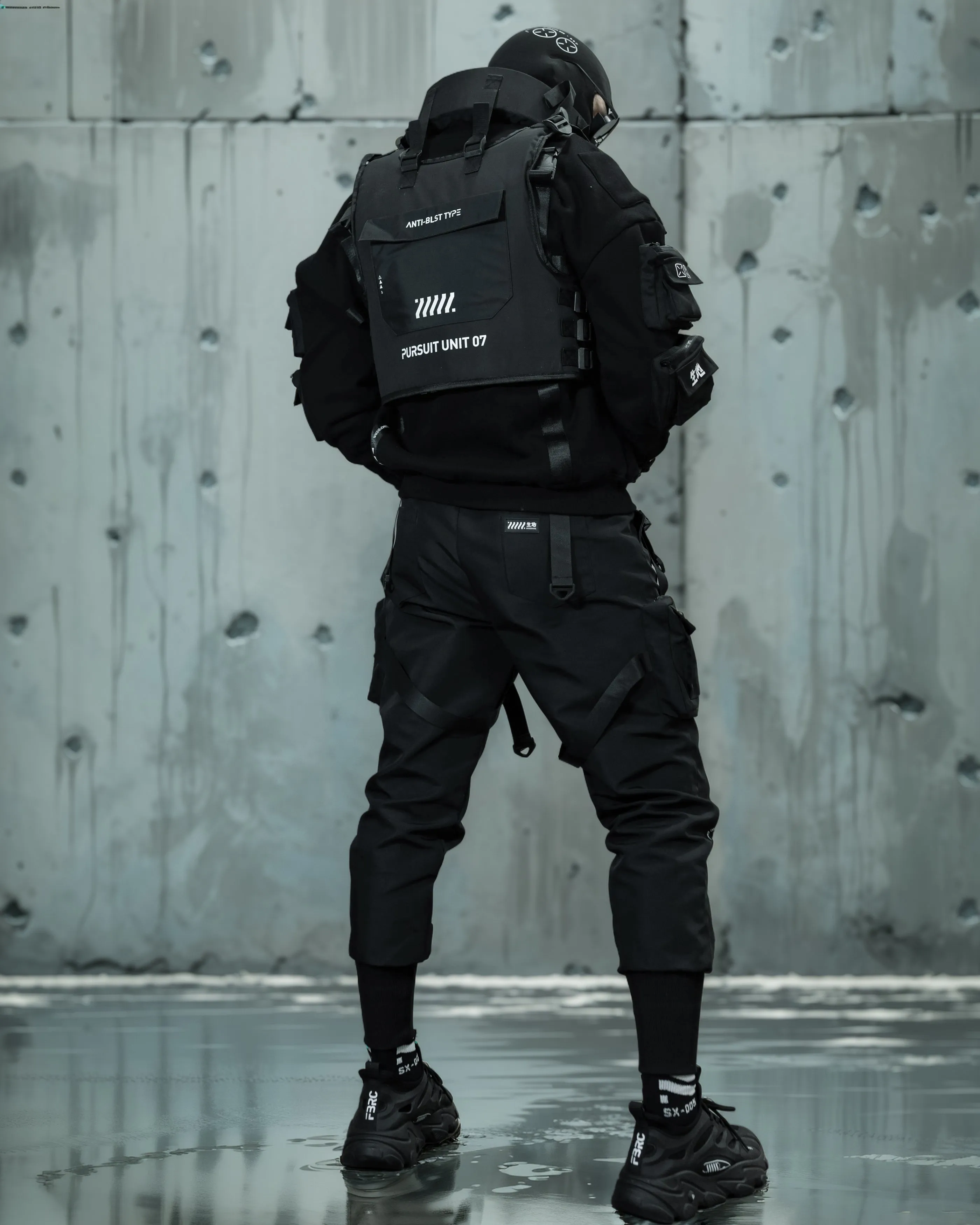 CG-Type 09S(U) Black Cargo Pants