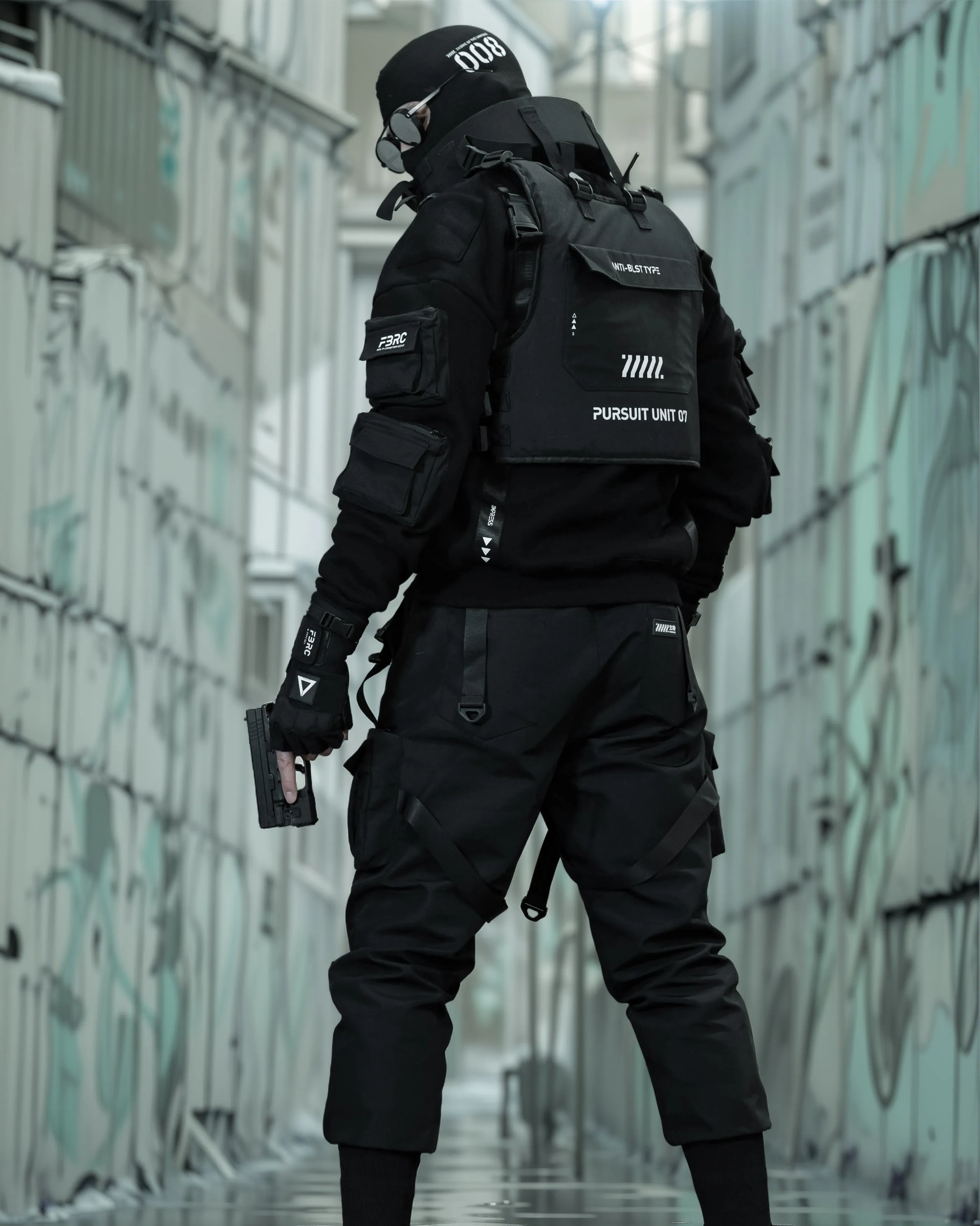 CG-Type 09S(U) Black Cargo Pants
