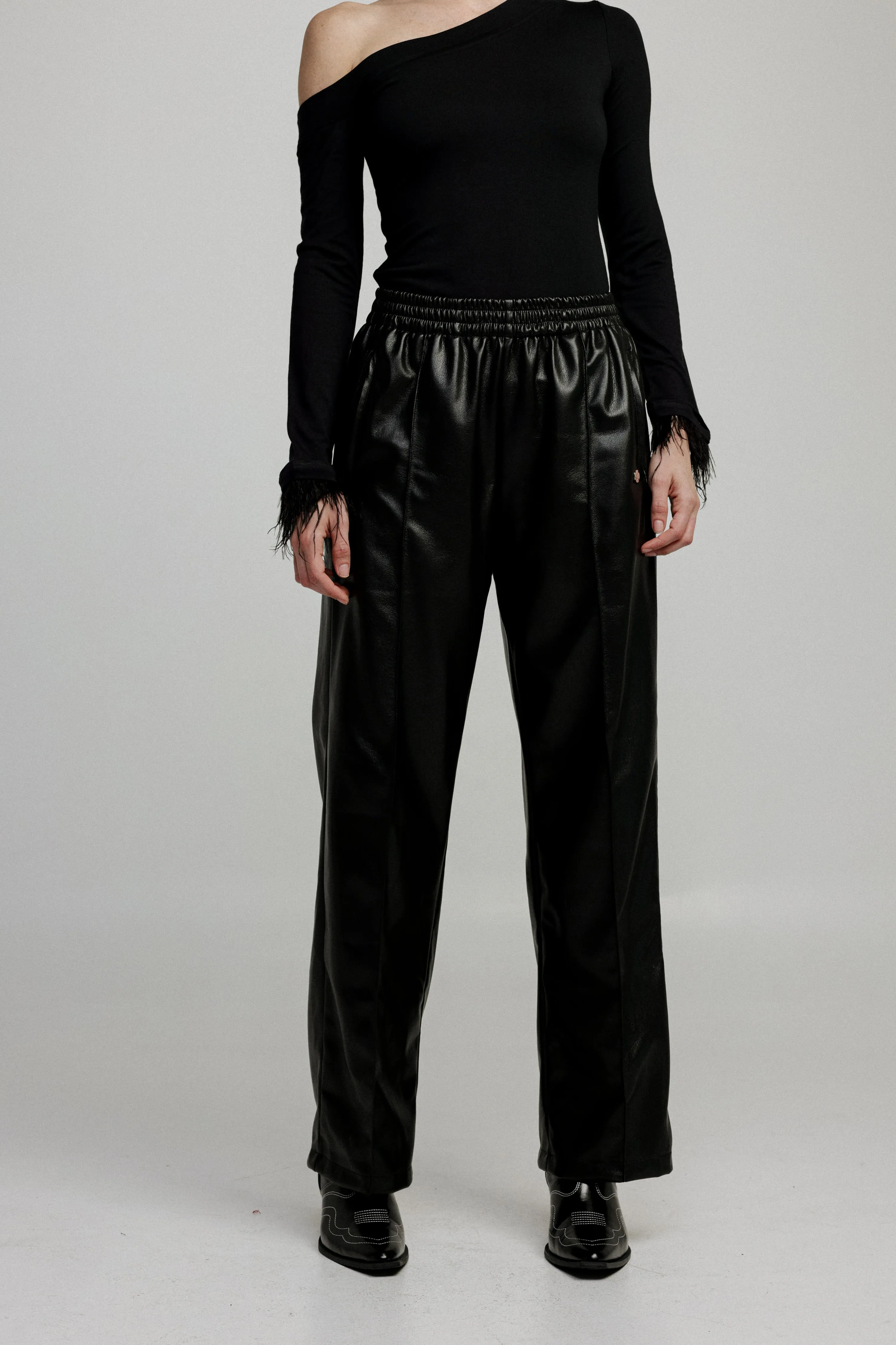 Champ Black Faux Leather Bottoms