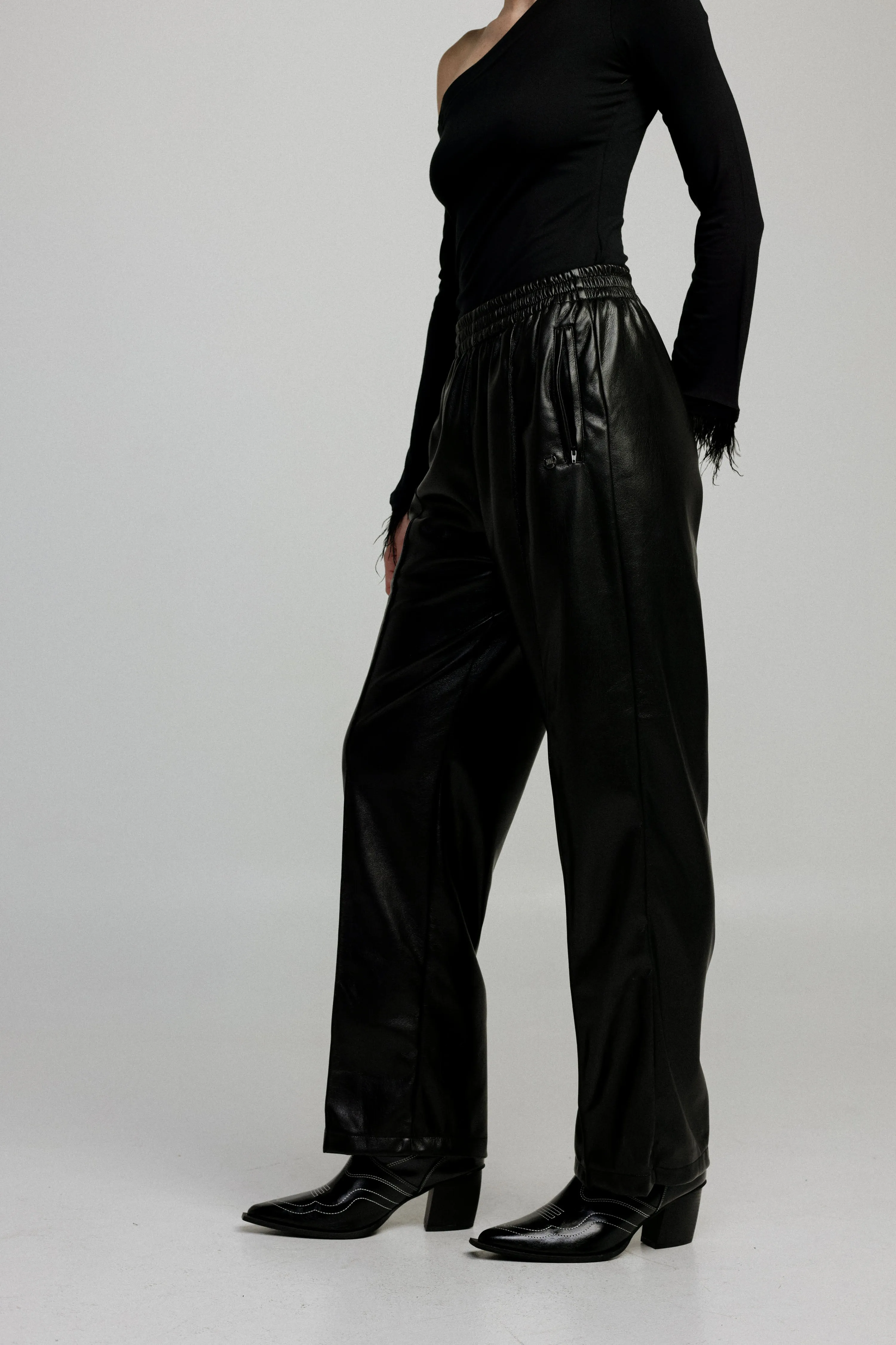 Champ Black Faux Leather Bottoms