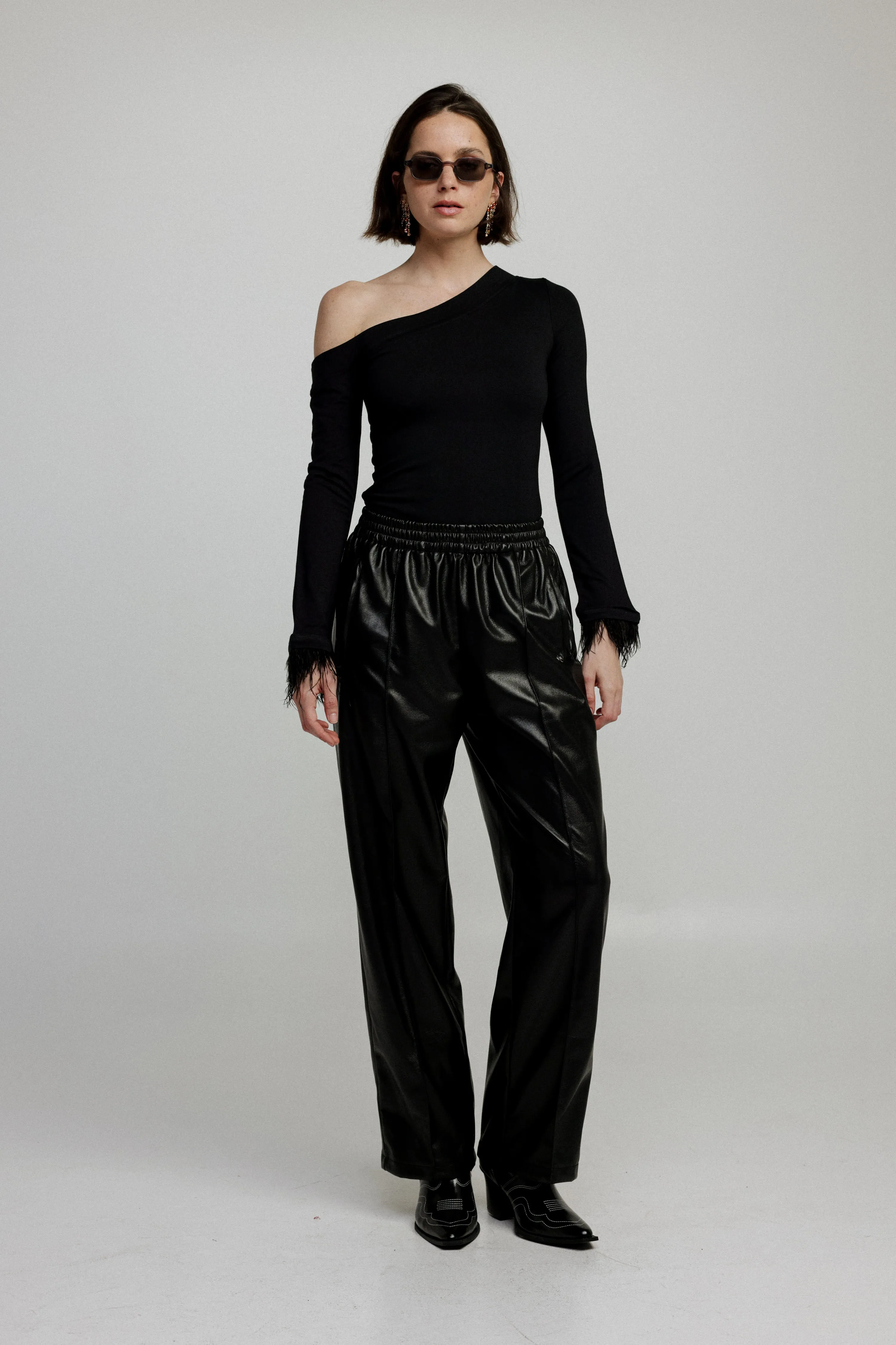 Champ Black Faux Leather Bottoms