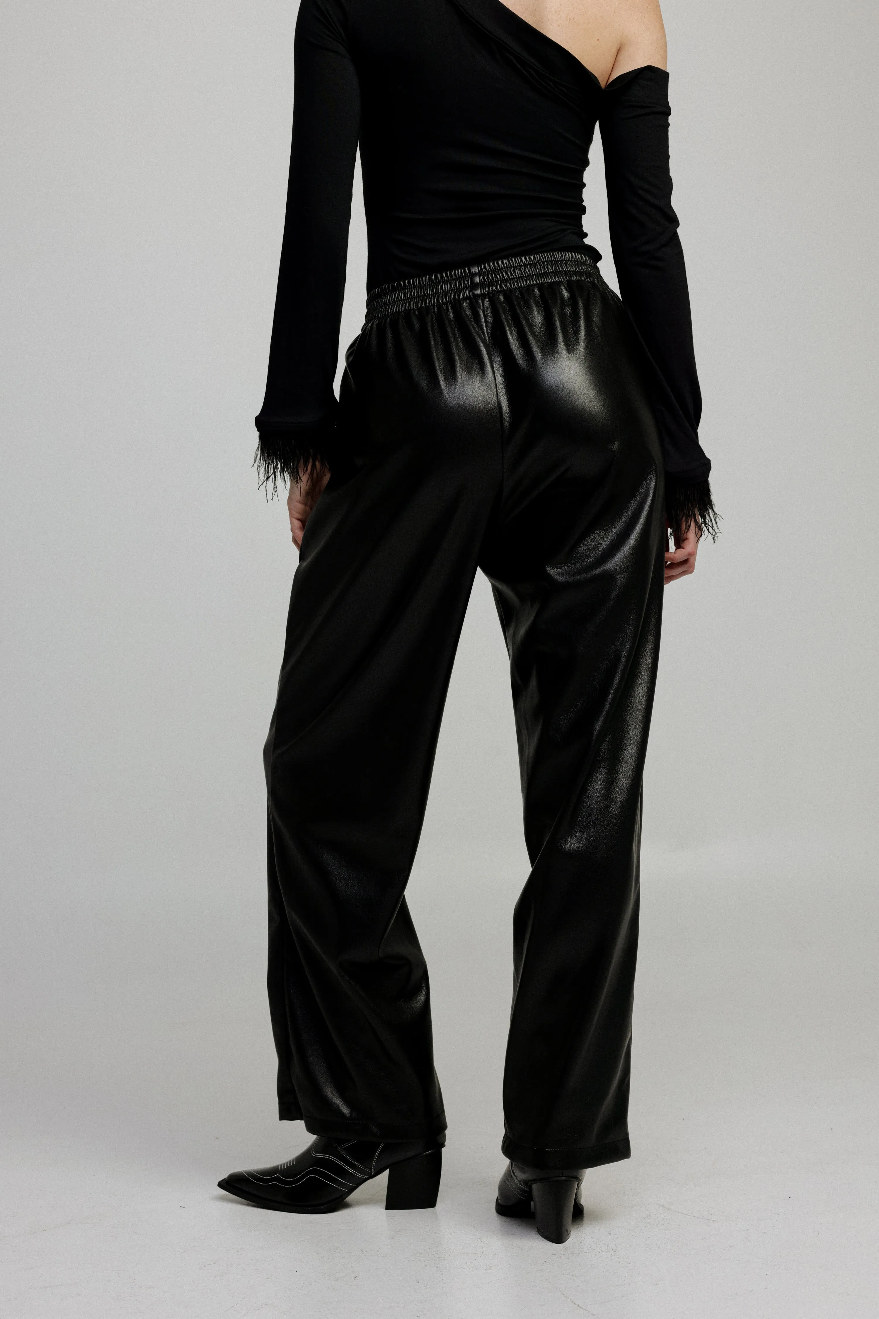 Champ Black Faux Leather Bottoms