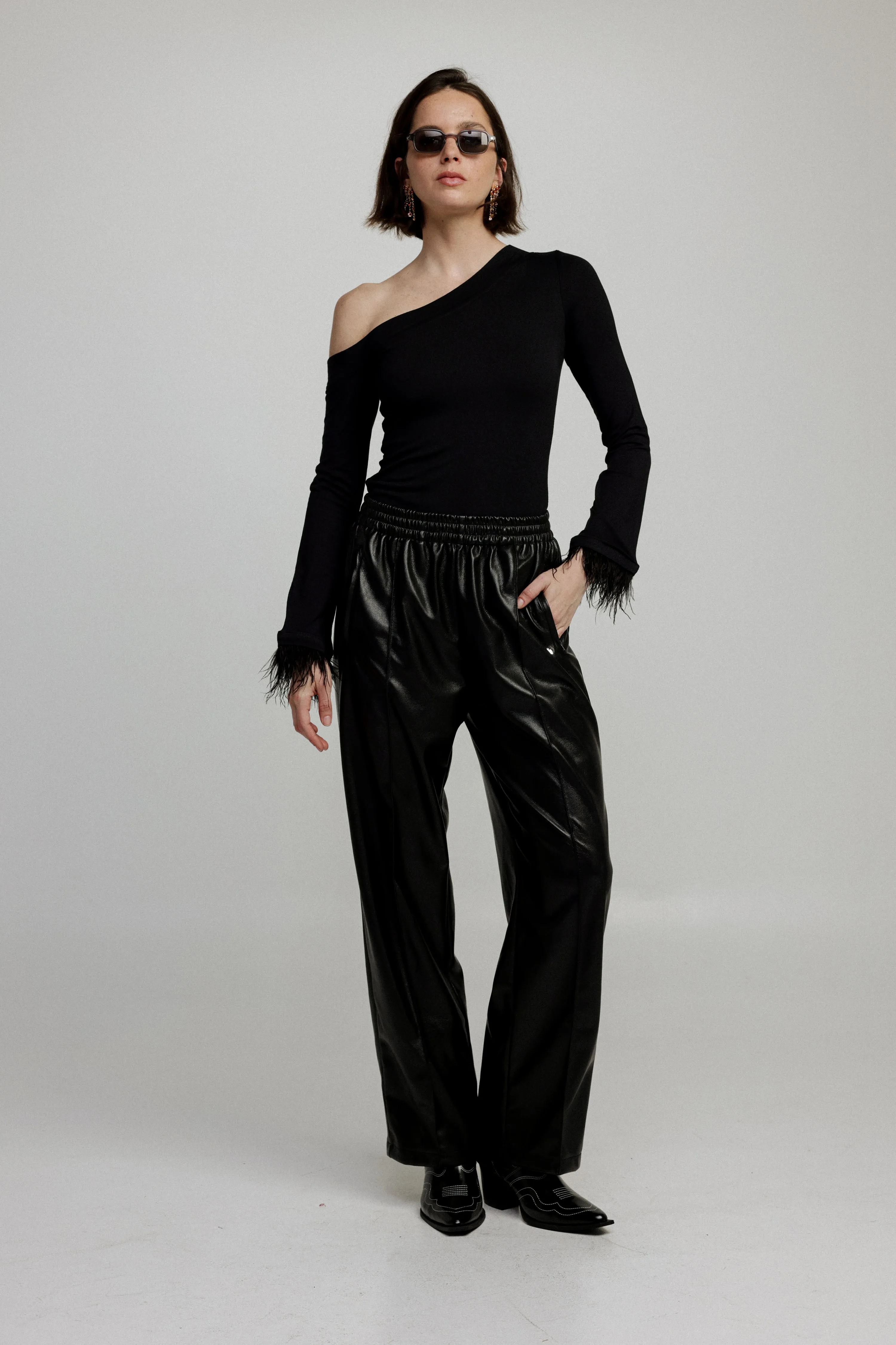 Champ Black Faux Leather Bottoms