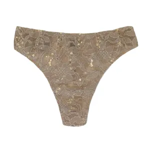 Champagne Eyes High Cut Thong