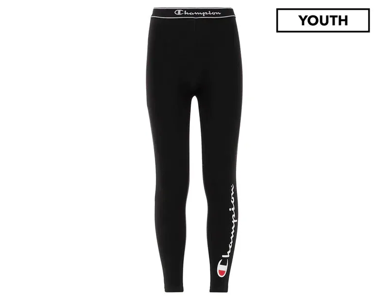Champion Girls Script Tight (Black)_Size 12