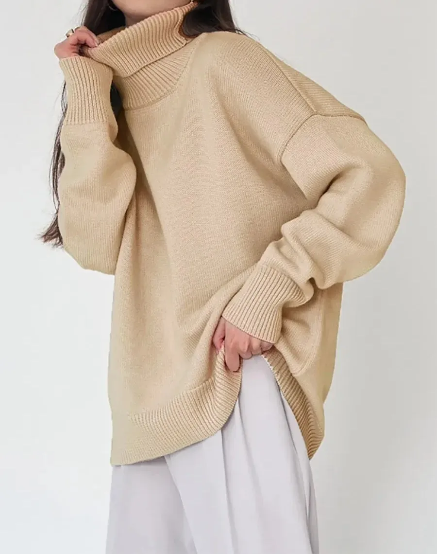 Charlotte - Oversized warm turtleneck sweater