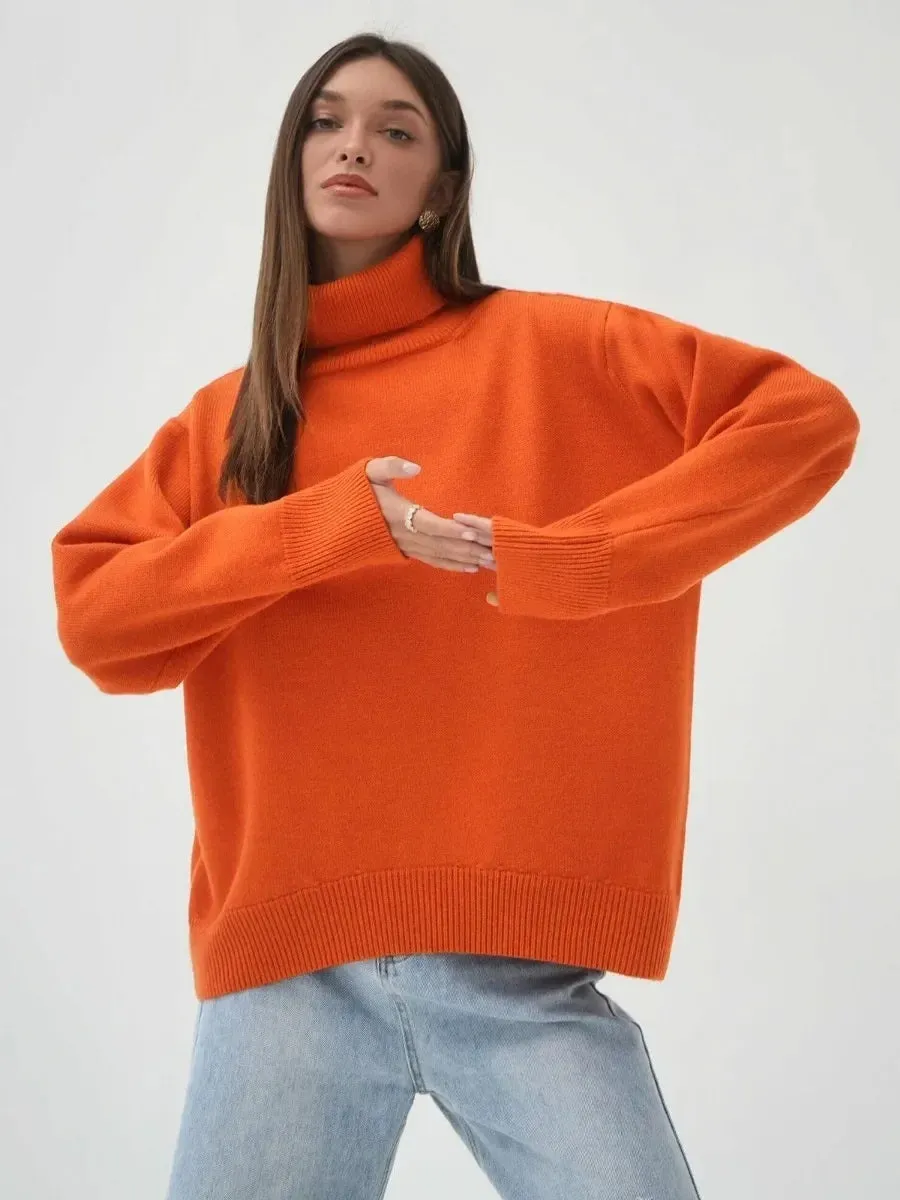 Charlotte - Oversized warm turtleneck sweater