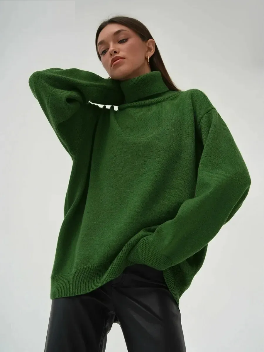 Charlotte - Oversized warm turtleneck sweater