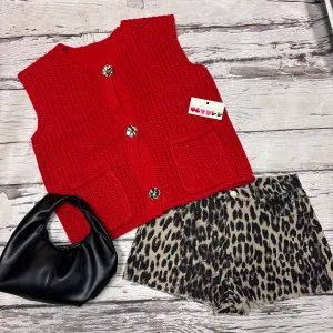 Cheetah Print Jean Shorts