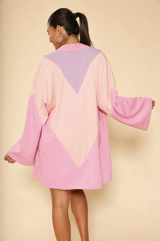 Chevron Terry Cloth Novelty Robe
