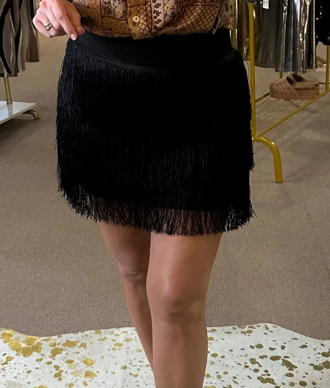 Cheyenne Fringe Mini Skirt
