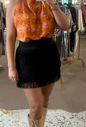 Cheyenne Fringe Mini Skirt
