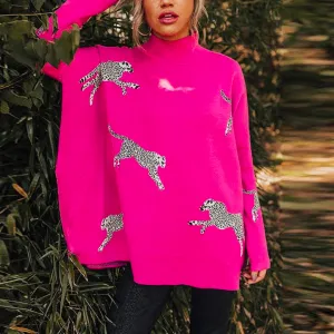 Chiara - Warm and unique leopard sweater