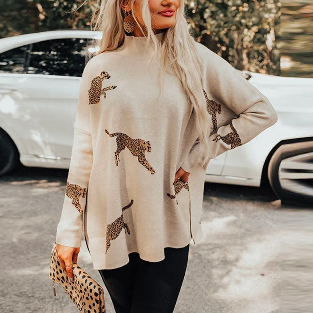 Chiara - Warm and unique leopard sweater