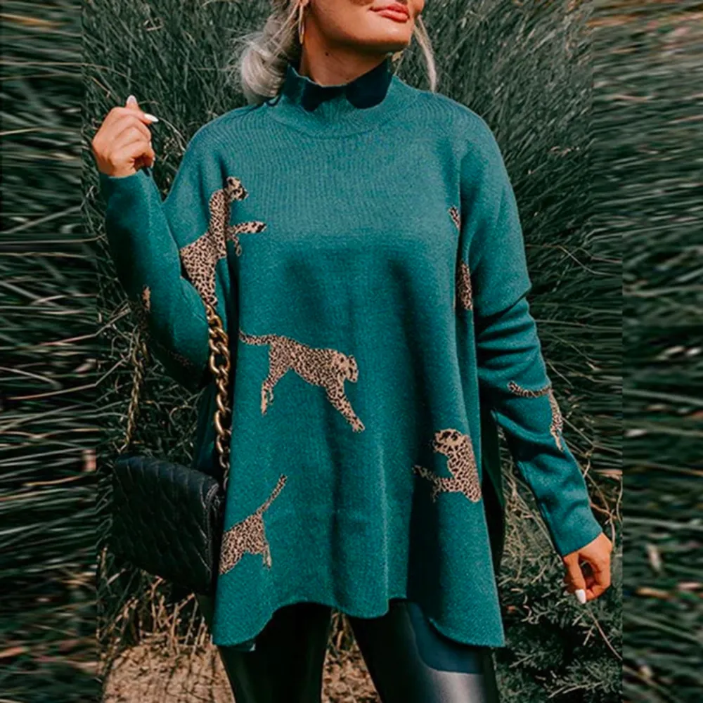 Chiara - Warm and unique leopard sweater