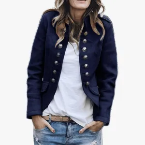 Chic Military-Style Outerwear Jacket