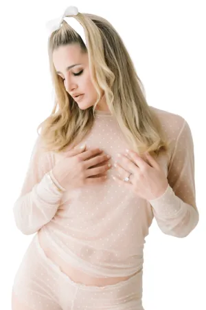 Chloe Cuff Top - Nude