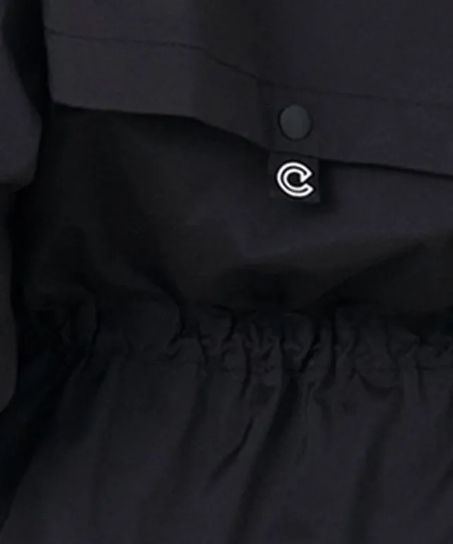 CHUCUCHU Fluid Zip-up String Outerwear - Black