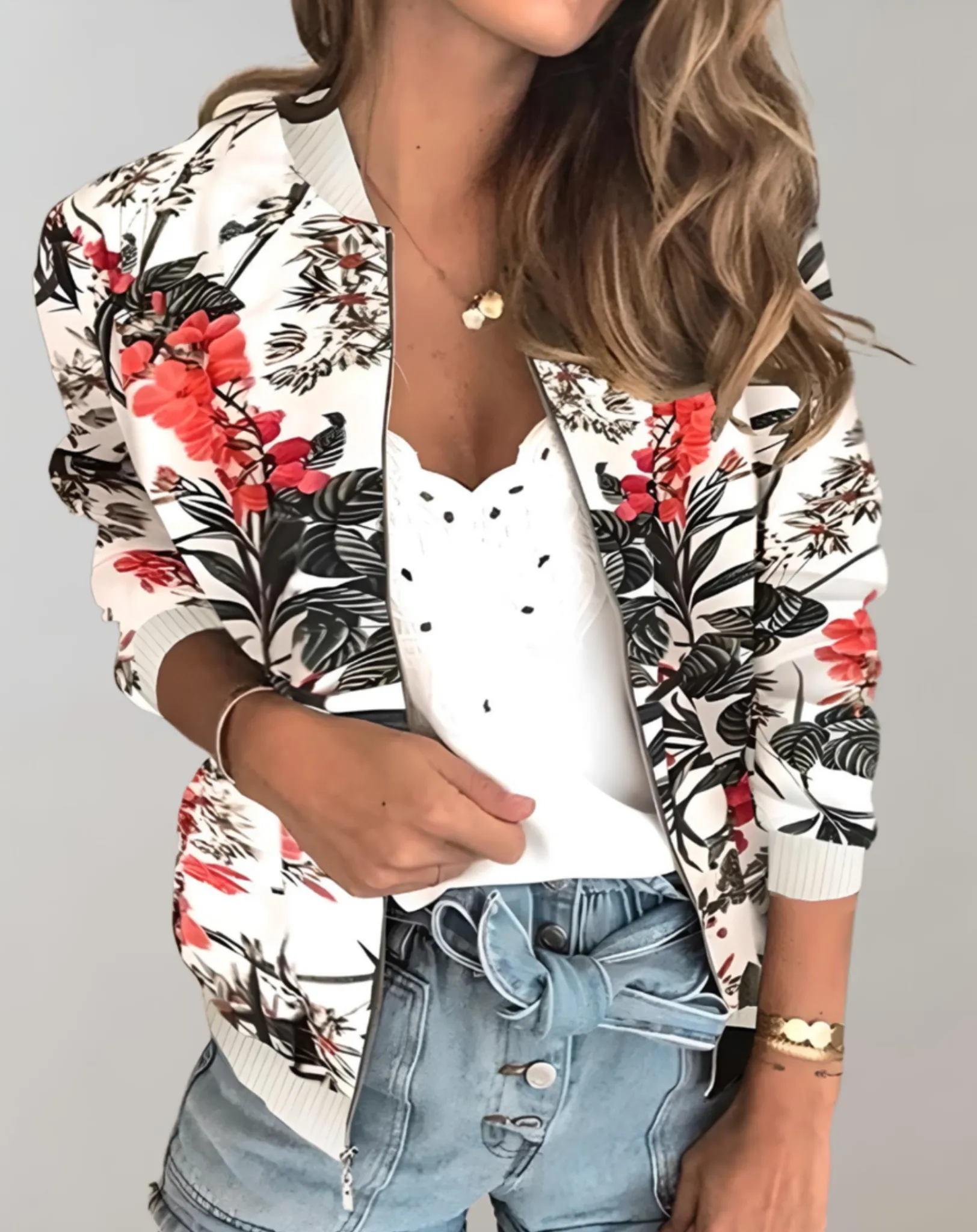 Céline - Floral Bomber Jacket