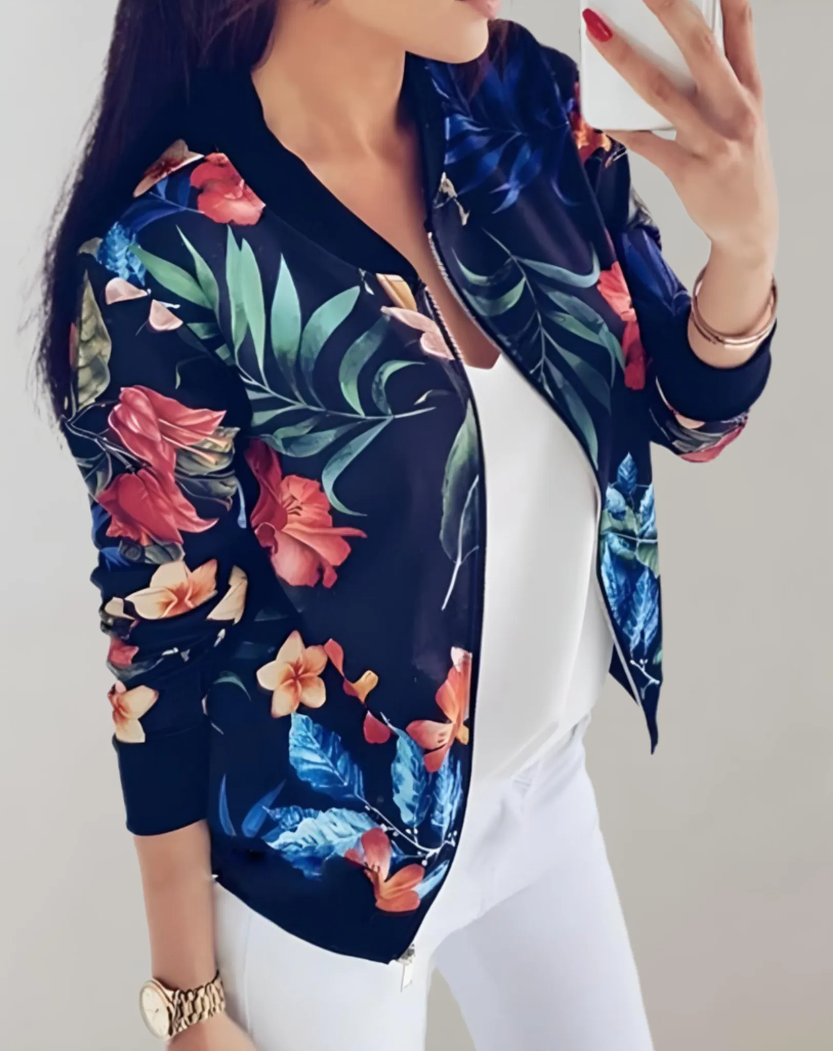 Céline - Floral Bomber Jacket
