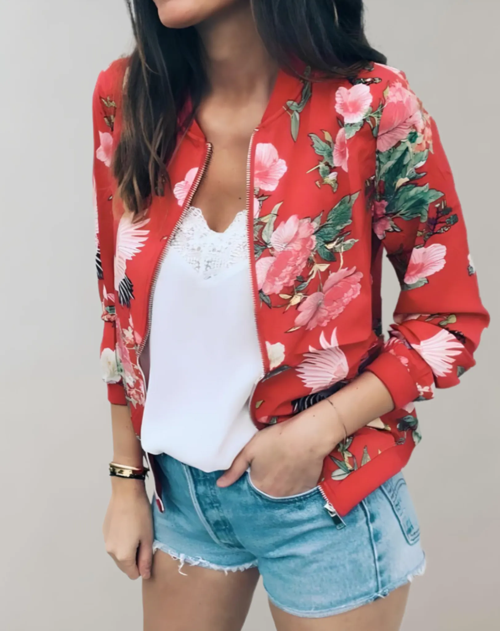 Céline - Floral Bomber Jacket