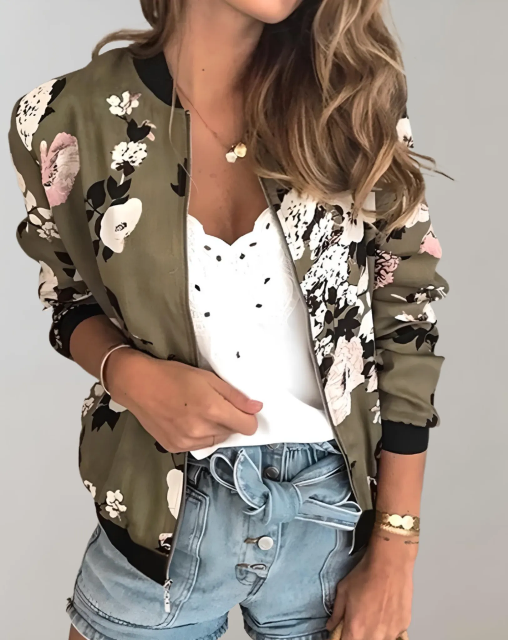 Céline - Floral Bomber Jacket