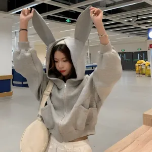 Clémence - Hooded jacket with ears