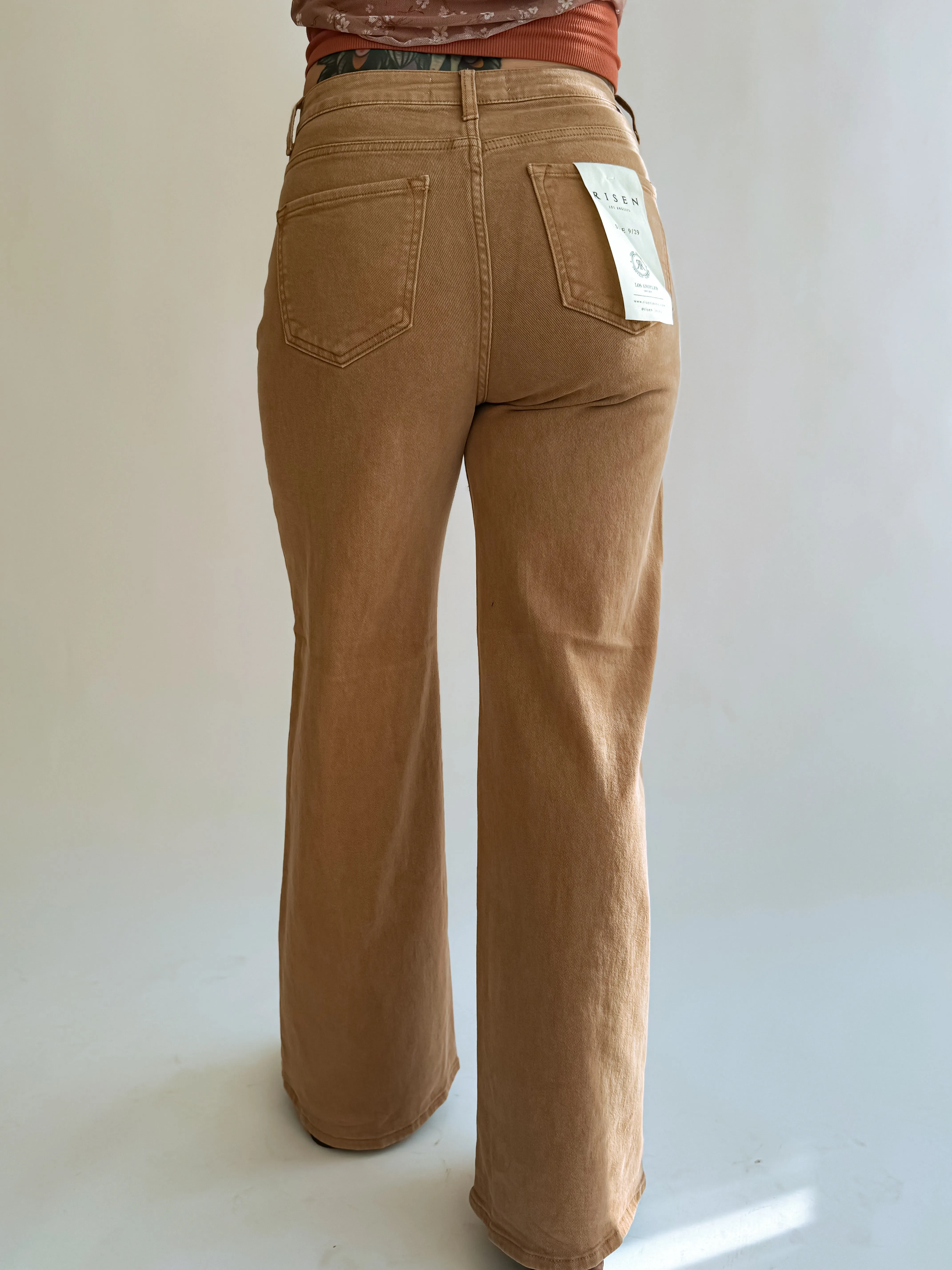 Cocoa Tummy Control Wide Leg Jean
