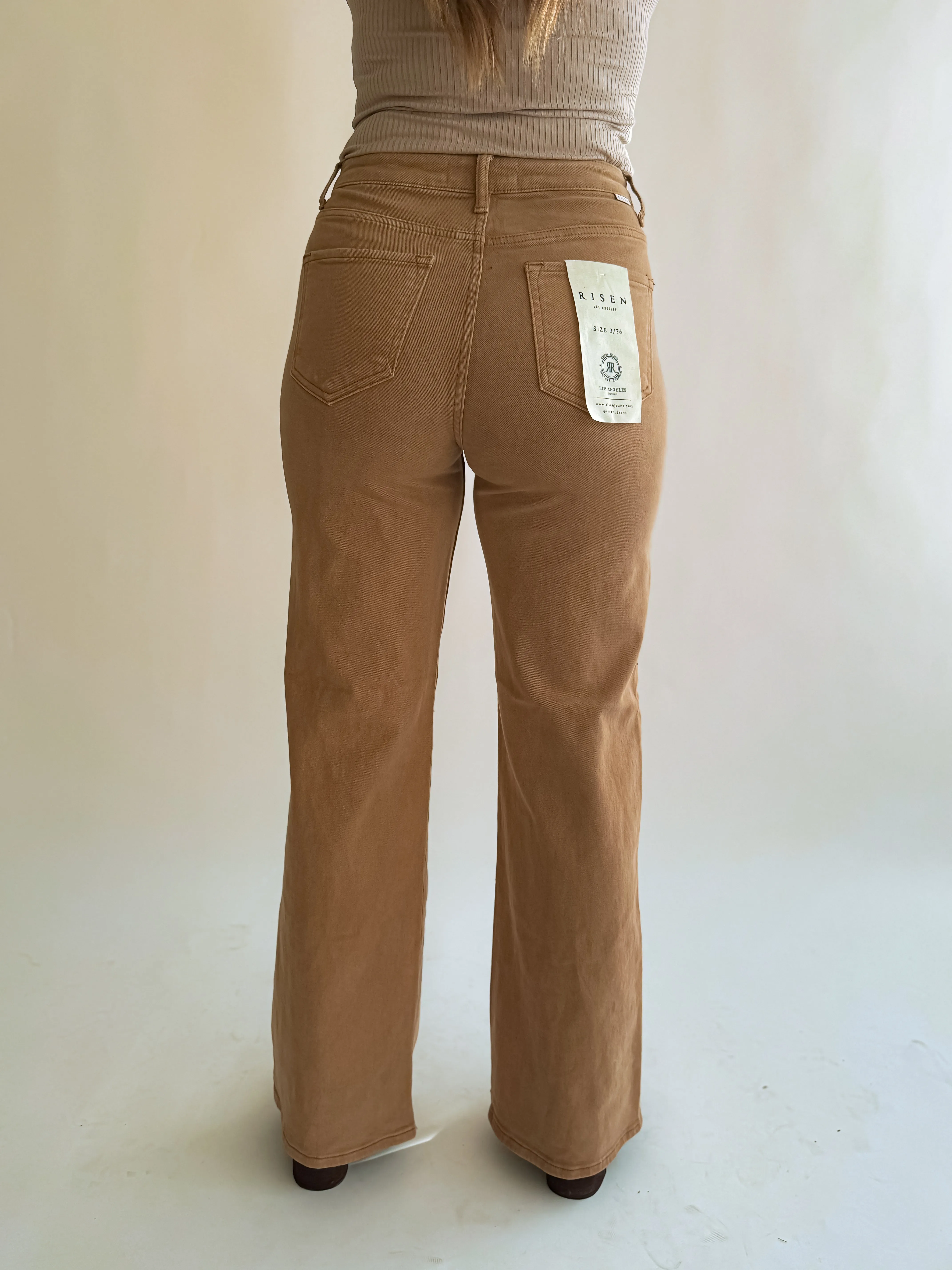 Cocoa Tummy Control Wide Leg Jean
