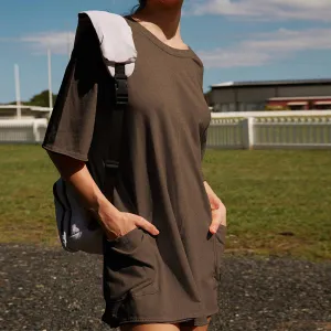 Coffee Tee Backless Romper