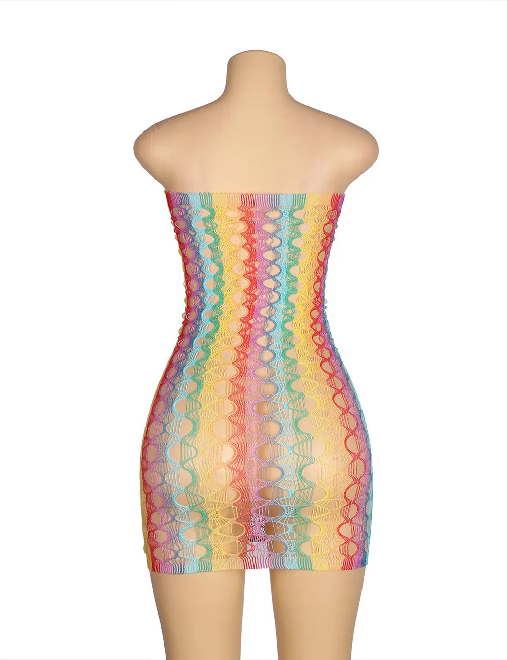 Colorful Egypt Off Shoulder Fishnet Bodystocking