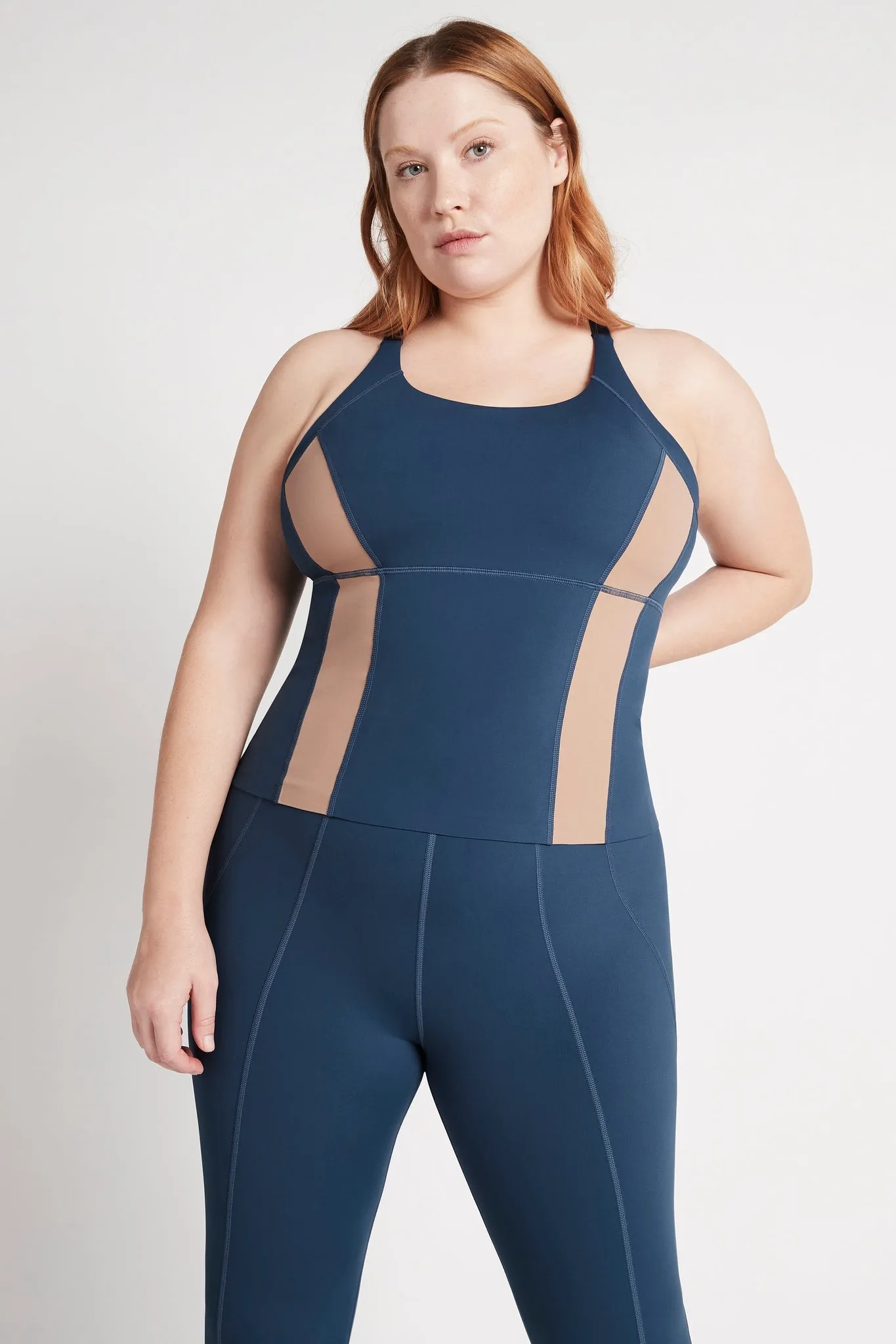 Contrast Longline Racerback Tank 124