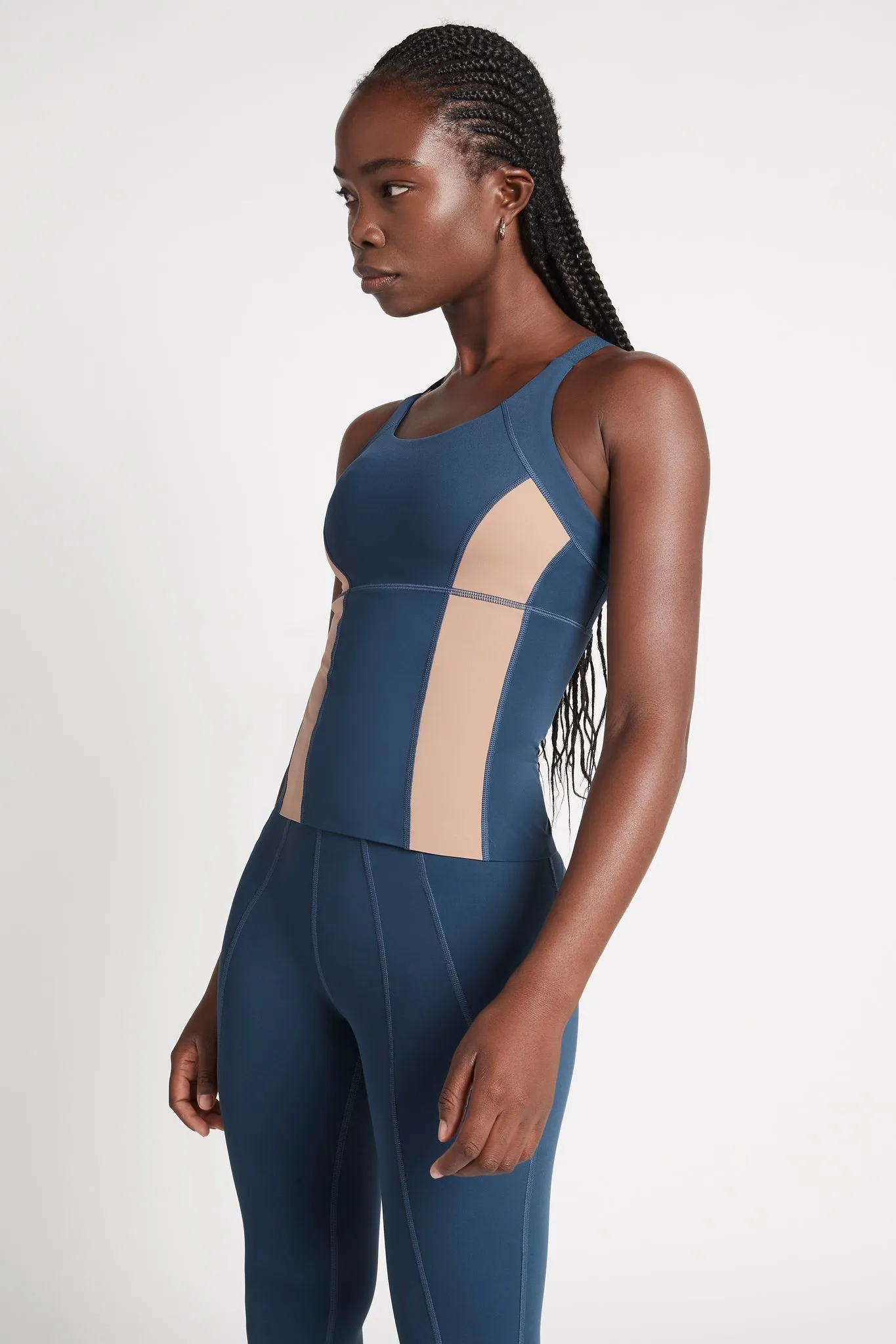 Contrast Longline Racerback Tank 124