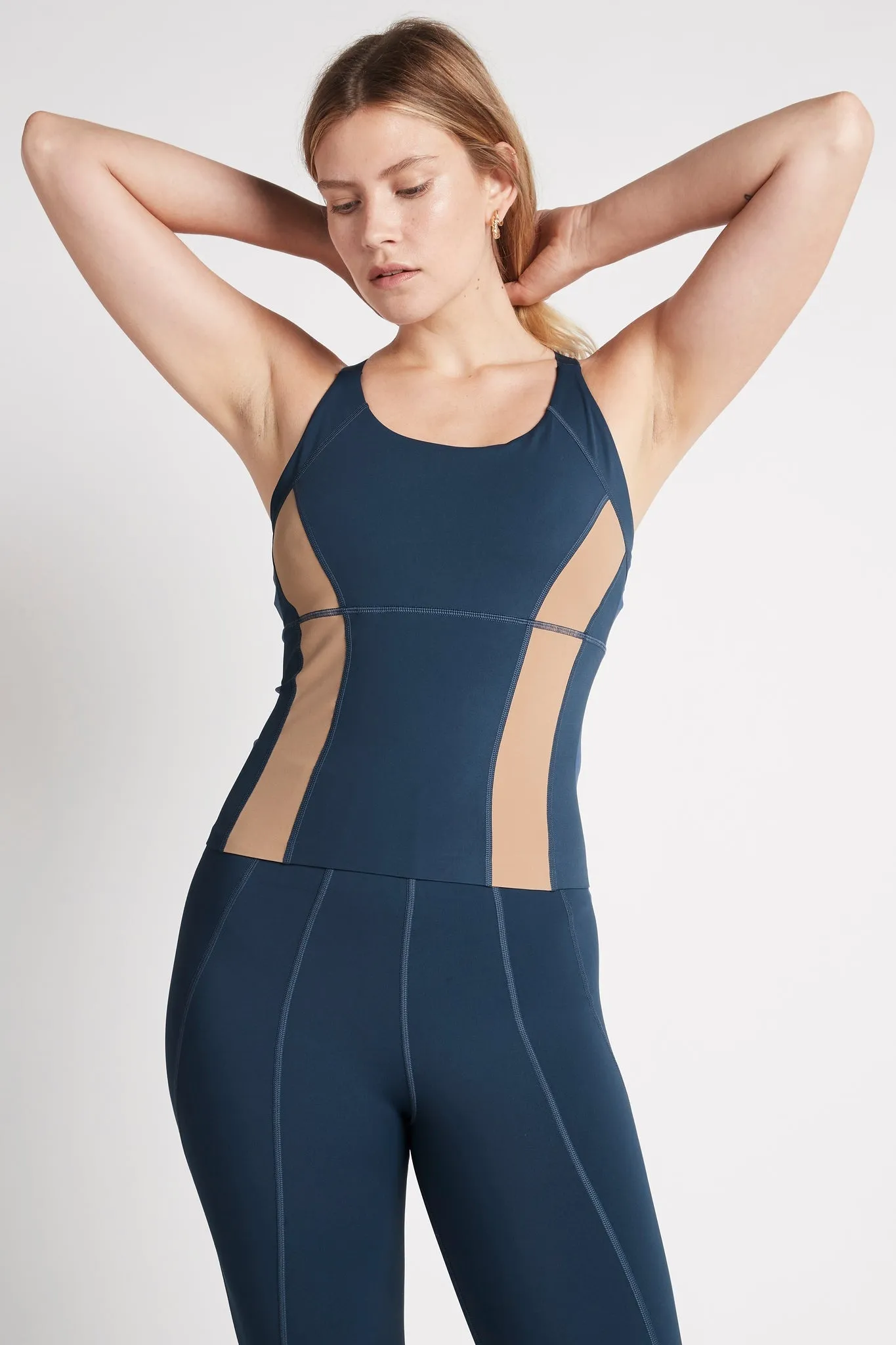 Contrast Longline Racerback Tank 124