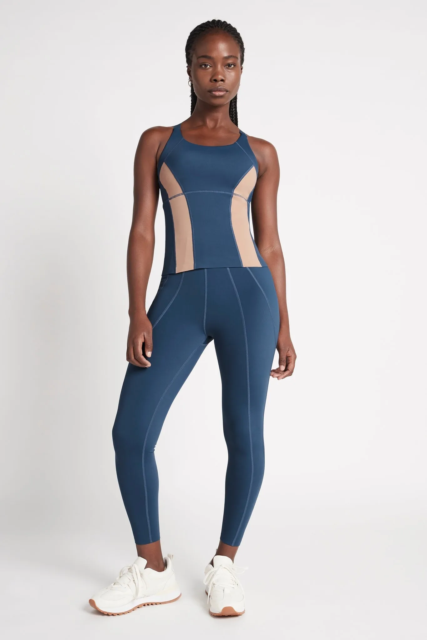 Contrast Longline Racerback Tank 124