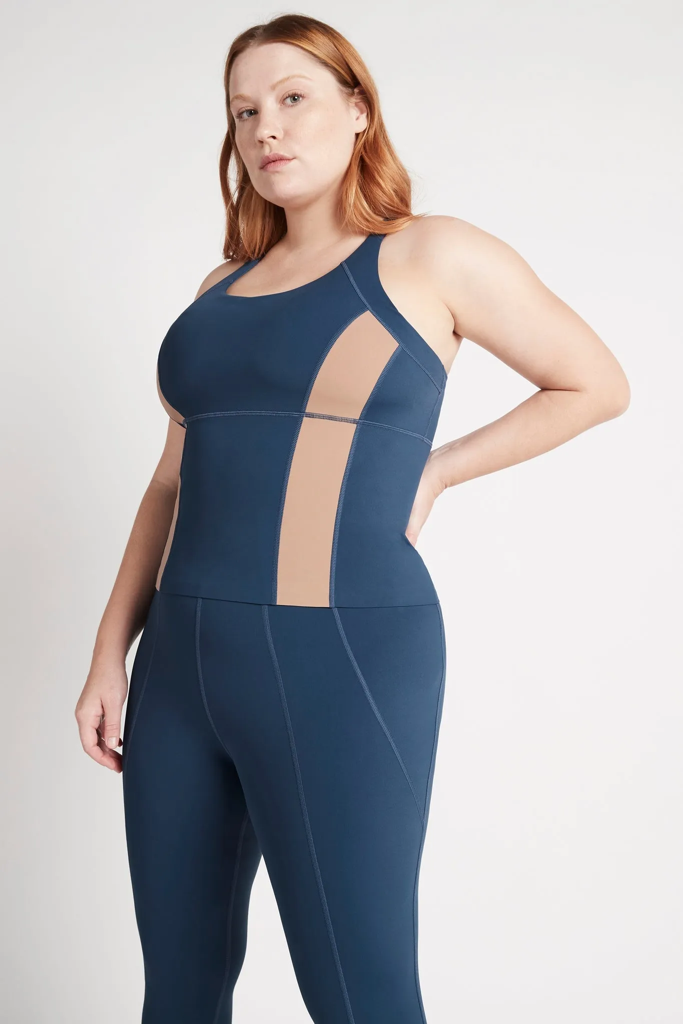 Contrast Longline Racerback Tank 124