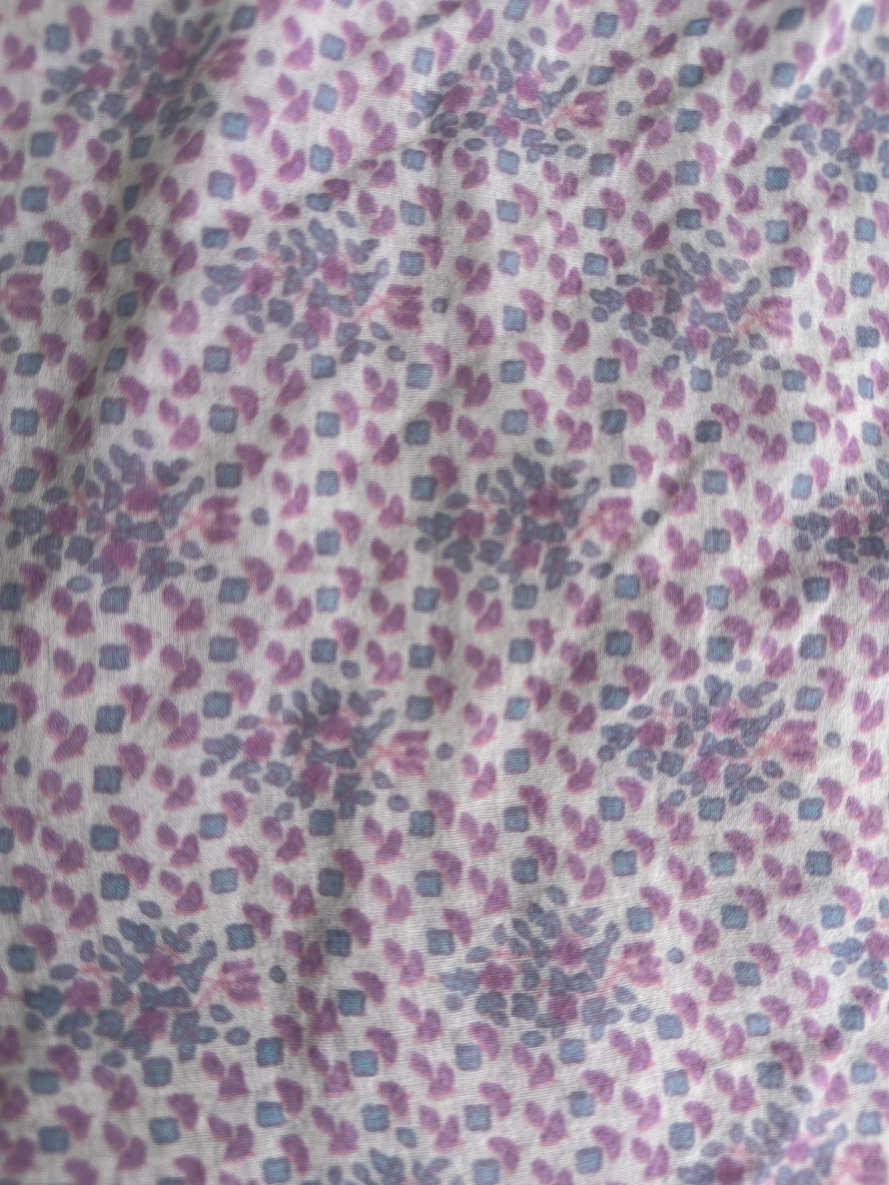 Cora Printed Blouse Purple