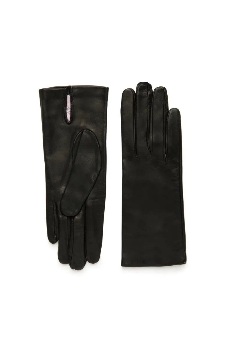 Corto Black Lambskin Gloves