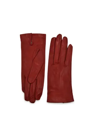 Corto Red Lambskin Gloves