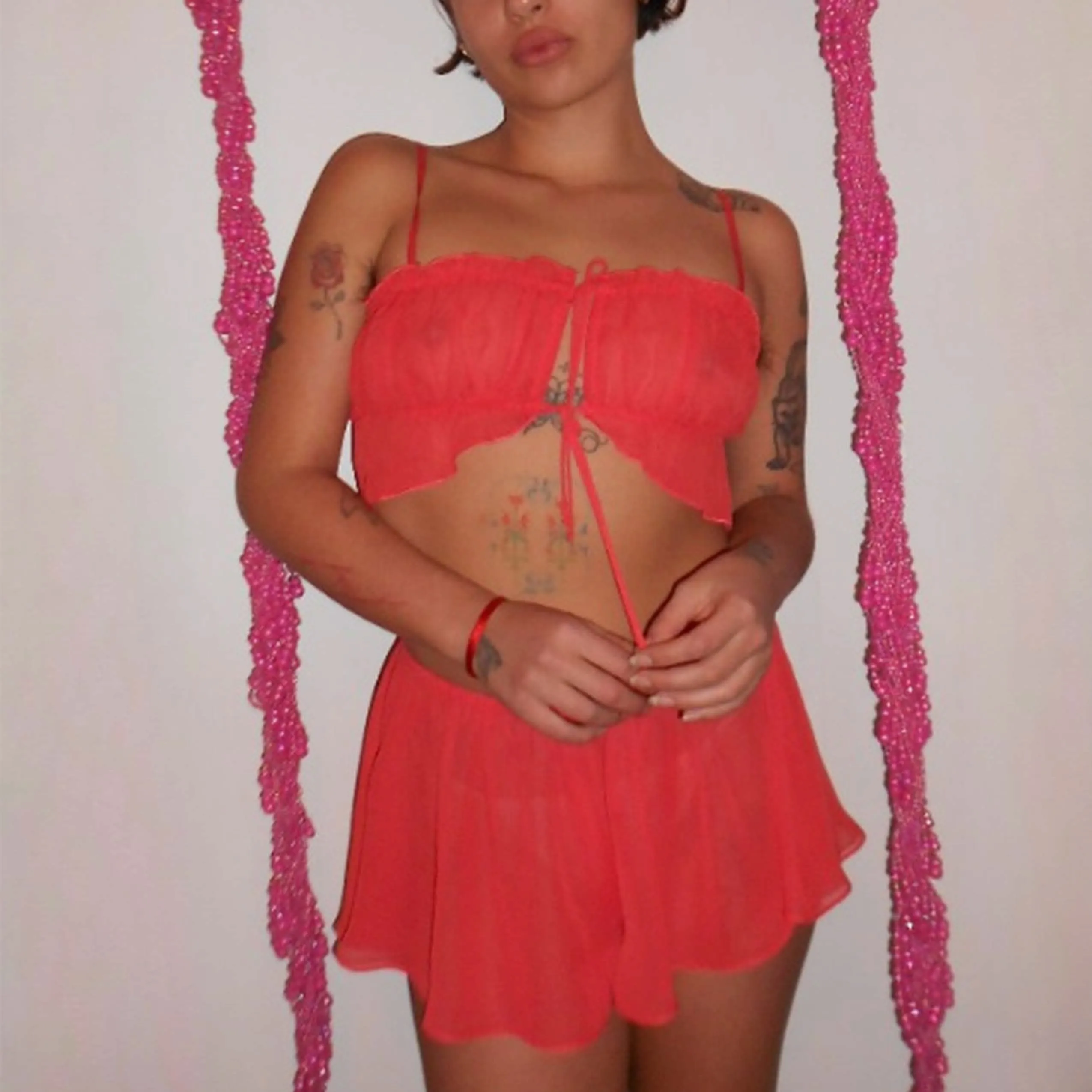 Coucou Lola Tap Shorts